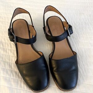 Madewell black Claudie lugsole 7.5